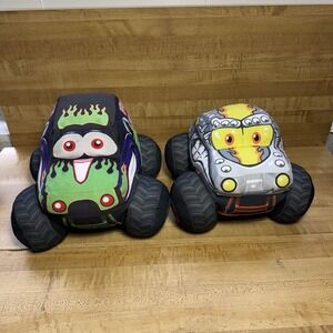 Monster Jam Max-D Maximum Destruction & Grave Digger Plush Truck Stuffed Toy
